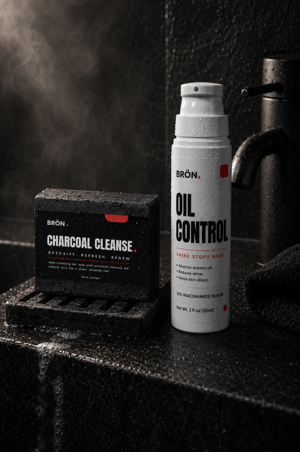 Oil Control and Charcoal Cleanse soap. Soap is included with the 90-day one-time supply.
